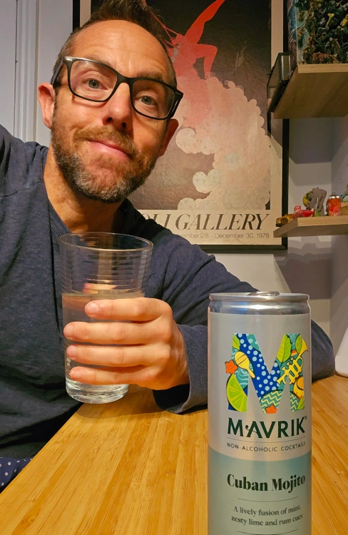 drinking mavrik mojito